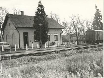 A vasútállomás 1970 körül
